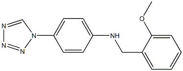 N-[(2-methoxyphenyl)methyl]-4-(1H-1,2,3,4-tetrazol-1-yl)aniline Struktur