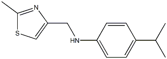 N-[(2-methyl-1,3-thiazol-4-yl)methyl]-4-(propan-2-yl)aniline Struktur