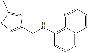 N-[(2-methyl-1,3-thiazol-4-yl)methyl]quinolin-8-amine Struktur