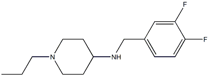 N-[(3,4-difluorophenyl)methyl]-1-propylpiperidin-4-amine Struktur