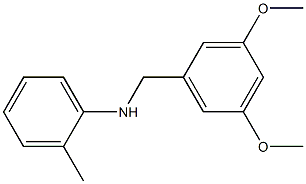 N-[(3,5-dimethoxyphenyl)methyl]-2-methylaniline Struktur