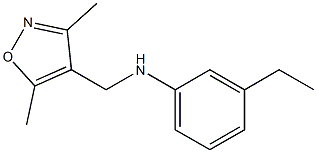 N-[(3,5-dimethyl-1,2-oxazol-4-yl)methyl]-3-ethylaniline Struktur