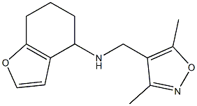 N-[(3,5-dimethyl-1,2-oxazol-4-yl)methyl]-4,5,6,7-tetrahydro-1-benzofuran-4-amine Struktur