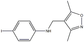 N-[(3,5-dimethyl-1,2-oxazol-4-yl)methyl]-4-iodoaniline Struktur