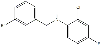 N-[(3-bromophenyl)methyl]-2-chloro-4-fluoroaniline Struktur