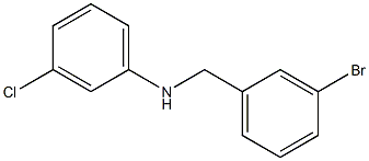 N-[(3-bromophenyl)methyl]-3-chloroaniline Struktur
