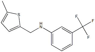 N-[(5-methylthiophen-2-yl)methyl]-3-(trifluoromethyl)aniline Struktur