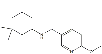 N-[(6-methoxypyridin-3-yl)methyl]-3,3,5-trimethylcyclohexan-1-amine Struktur