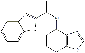 N-[1-(1-benzofuran-2-yl)ethyl]-4,5,6,7-tetrahydro-1-benzofuran-4-amine Struktur