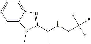 N-[1-(1-methyl-1H-benzimidazol-2-yl)ethyl]-N-(2,2,2-trifluoroethyl)amine Struktur