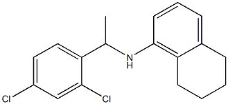 N-[1-(2,4-dichlorophenyl)ethyl]-5,6,7,8-tetrahydronaphthalen-1-amine Struktur