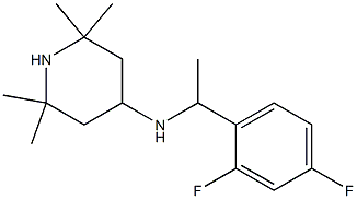 N-[1-(2,4-difluorophenyl)ethyl]-2,2,6,6-tetramethylpiperidin-4-amine Struktur