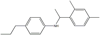 N-[1-(2,4-dimethylphenyl)ethyl]-4-propylaniline Struktur