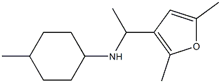 N-[1-(2,5-dimethylfuran-3-yl)ethyl]-4-methylcyclohexan-1-amine Struktur