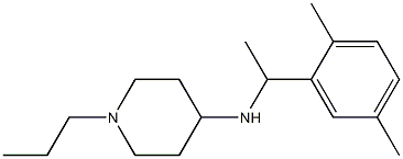 N-[1-(2,5-dimethylphenyl)ethyl]-1-propylpiperidin-4-amine Struktur