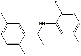 N-[1-(2,5-dimethylphenyl)ethyl]-2-fluoro-5-methylaniline Struktur