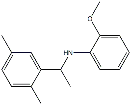 N-[1-(2,5-dimethylphenyl)ethyl]-2-methoxyaniline Struktur