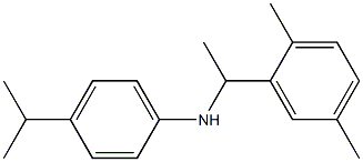 N-[1-(2,5-dimethylphenyl)ethyl]-4-(propan-2-yl)aniline Structure