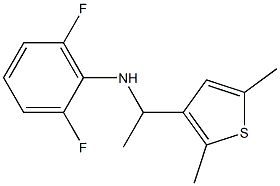 N-[1-(2,5-dimethylthiophen-3-yl)ethyl]-2,6-difluoroaniline Struktur