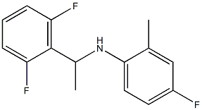 N-[1-(2,6-difluorophenyl)ethyl]-4-fluoro-2-methylaniline Struktur