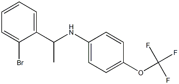 N-[1-(2-bromophenyl)ethyl]-4-(trifluoromethoxy)aniline Struktur