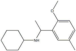 N-[1-(2-methoxy-5-methylphenyl)ethyl]cyclohexanamine Struktur