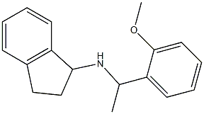 N-[1-(2-methoxyphenyl)ethyl]-2,3-dihydro-1H-inden-1-amine Struktur