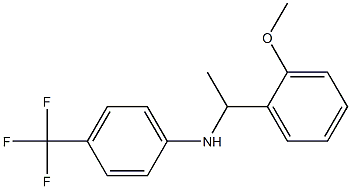 N-[1-(2-methoxyphenyl)ethyl]-4-(trifluoromethyl)aniline Struktur