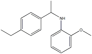 N-[1-(4-ethylphenyl)ethyl]-2-methoxyaniline Struktur