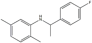 N-[1-(4-fluorophenyl)ethyl]-2,5-dimethylaniline Struktur