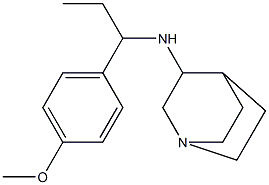 N-[1-(4-methoxyphenyl)propyl]-1-azabicyclo[2.2.2]octan-3-amine Struktur