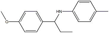 N-[1-(4-methoxyphenyl)propyl]-4-methylaniline Struktur