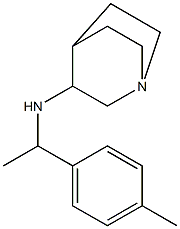 N-[1-(4-methylphenyl)ethyl]-1-azabicyclo[2.2.2]octan-3-amine Struktur