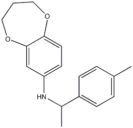 N-[1-(4-methylphenyl)ethyl]-3,4-dihydro-2H-1,5-benzodioxepin-7-amine Struktur