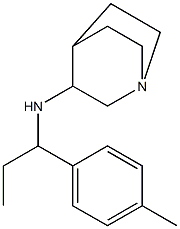 N-[1-(4-methylphenyl)propyl]-1-azabicyclo[2.2.2]octan-3-amine Struktur