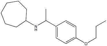 N-[1-(4-propoxyphenyl)ethyl]cycloheptanamine Struktur