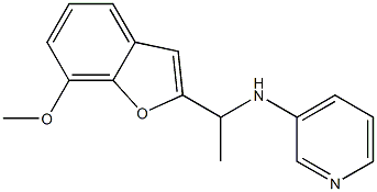 N-[1-(7-methoxy-1-benzofuran-2-yl)ethyl]pyridin-3-amine Struktur