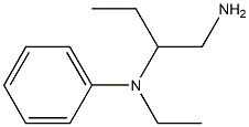 N-[1-(aminomethyl)propyl]-N-ethyl-N-phenylamine Struktur