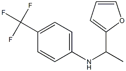 N-[1-(furan-2-yl)ethyl]-4-(trifluoromethyl)aniline Struktur