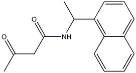 N-[1-(naphthalen-1-yl)ethyl]-3-oxobutanamide Struktur