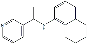 N-[1-(pyridin-3-yl)ethyl]-5,6,7,8-tetrahydronaphthalen-1-amine Struktur