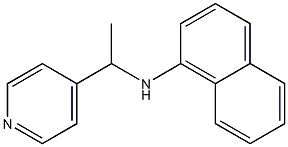 N-[1-(pyridin-4-yl)ethyl]naphthalen-1-amine Struktur