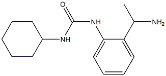 N-[2-(1-aminoethyl)phenyl]-N'-cyclohexylurea Struktur