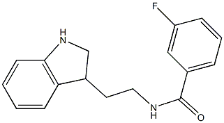 N-[2-(2,3-dihydro-1H-indol-3-yl)ethyl]-3-fluorobenzamide Struktur