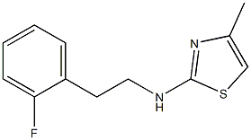 N-[2-(2-fluorophenyl)ethyl]-4-methyl-1,3-thiazol-2-amine Struktur