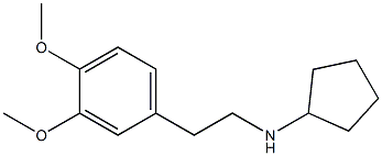 N-[2-(3,4-dimethoxyphenyl)ethyl]cyclopentanamine Struktur