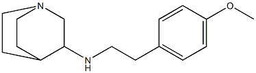 N-[2-(4-methoxyphenyl)ethyl]-1-azabicyclo[2.2.2]octan-3-amine Struktur