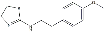 N-[2-(4-methoxyphenyl)ethyl]-4,5-dihydro-1,3-thiazol-2-amine Struktur