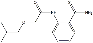 N-[2-(aminocarbonothioyl)phenyl]-2-isobutoxyacetamide Struktur