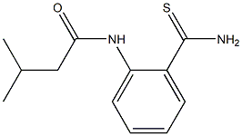 N-[2-(aminocarbonothioyl)phenyl]-3-methylbutanamide Struktur